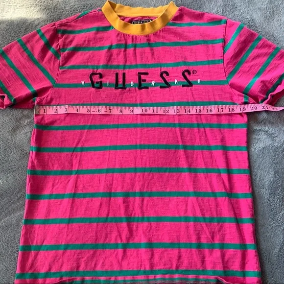 🖤Vintage Guess JBalvin “vibras” Striped Tee - Picture 4 of 7